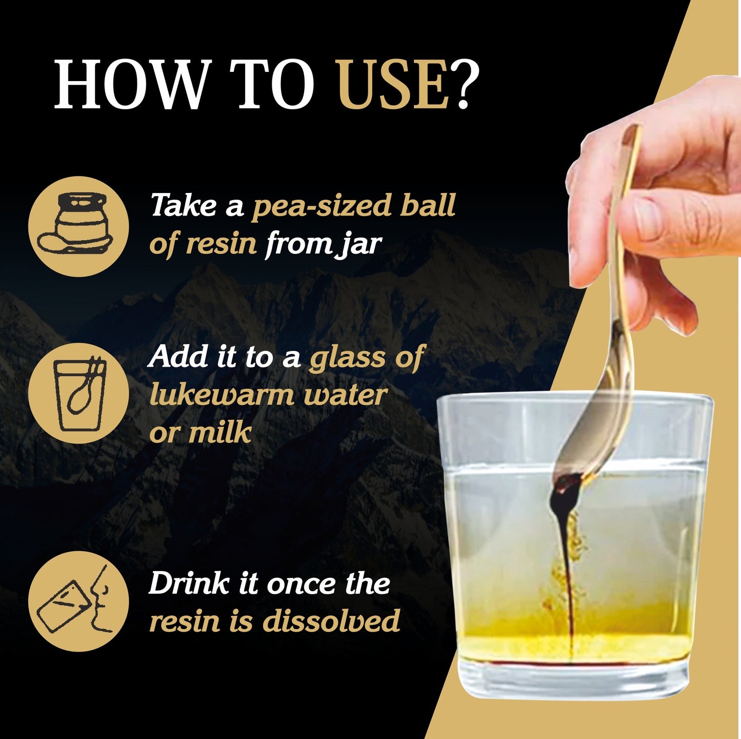 Ayomi Shilajit Gold Resin