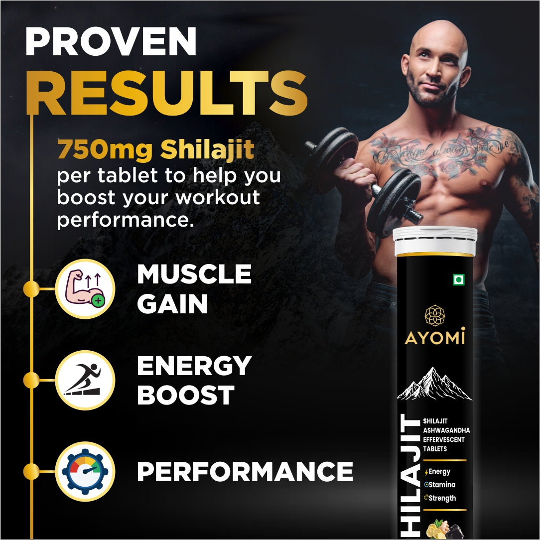 Shilajit Ashwagandha Effervescent Tablets