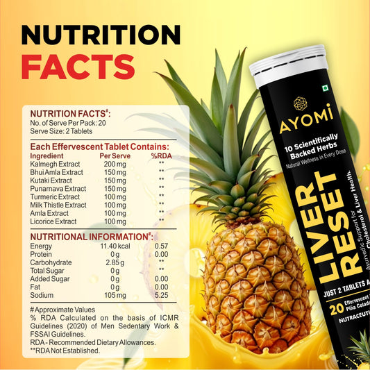 Ayomi Liver Reset Effervescent Tablets