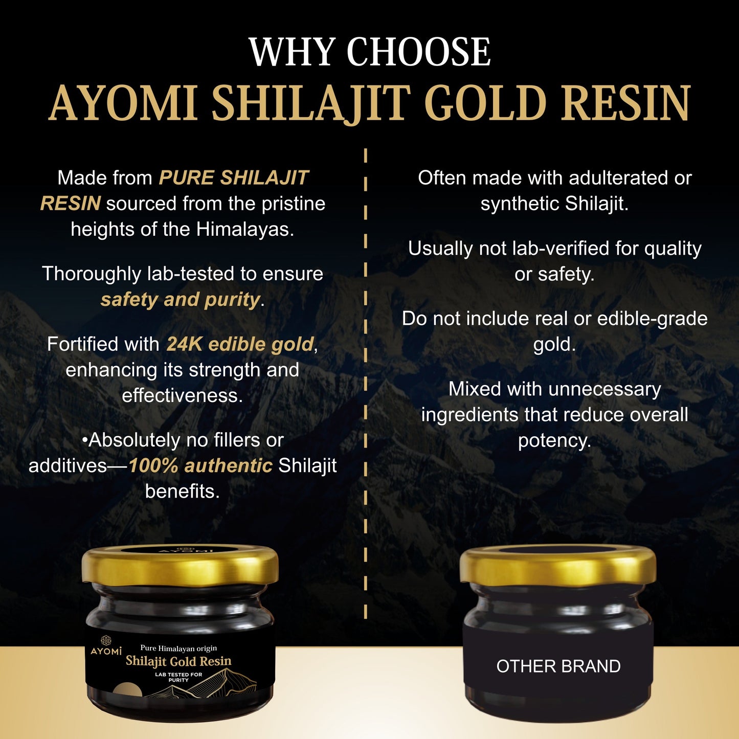 Ayomi Shilajit Gold Resin