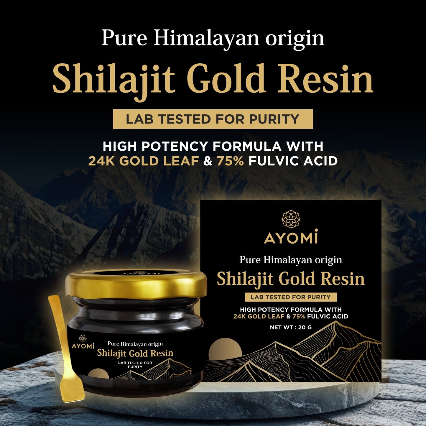Ayomi Shilajit Gold Resin