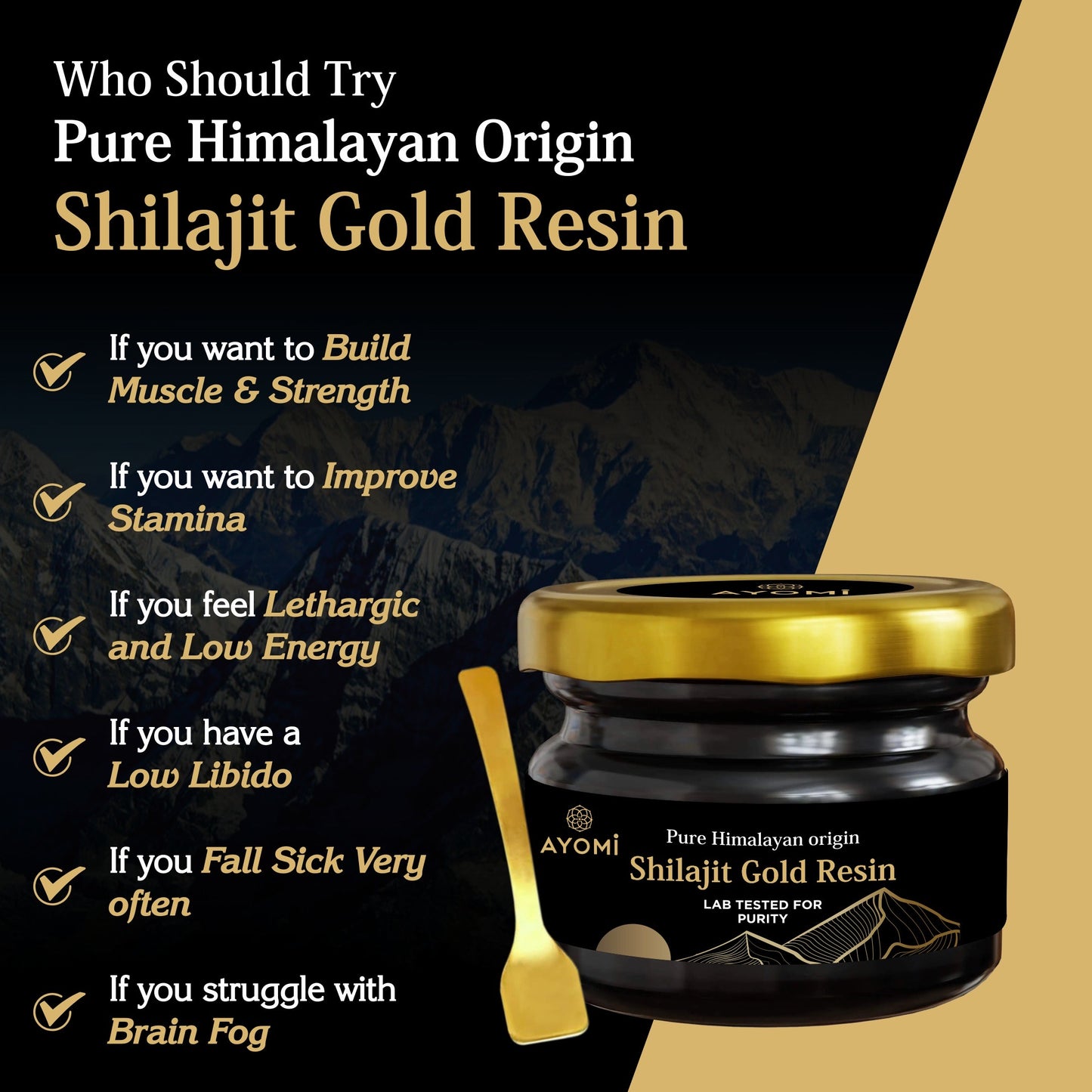 Ayomi Shilajit Gold Resin